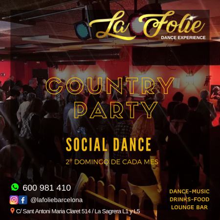 Country Party Social Dance - La Folie (Barcelona)