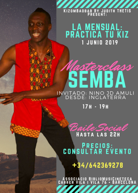 Masterclass • SEMBA • con NINO JD AMULI • desde INGLATERRA