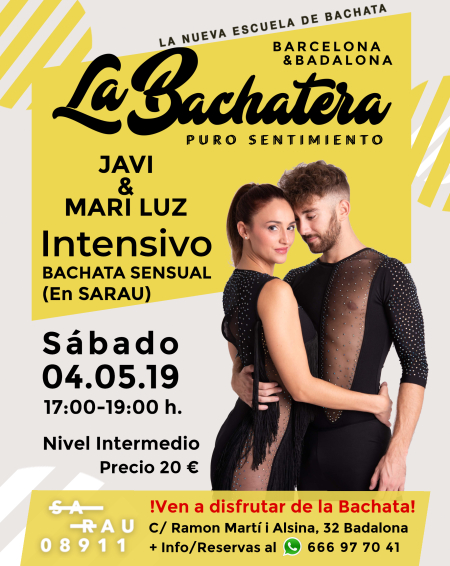  Intensive of Bachata Javi & Mari Luz in La Bachatera (Barcelona)