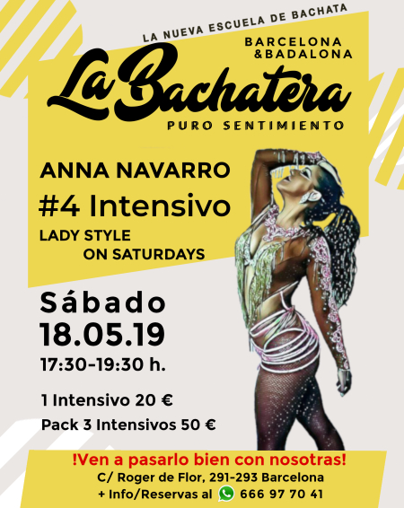 Intensivo Estilo Chicas Anna Navarro en La Bachatera (Barcelona)