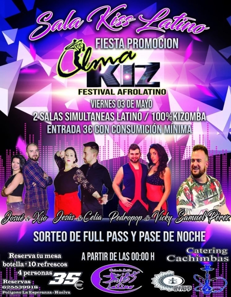 Sala Kiss Latino - Viernes 3 de Mayo 2019