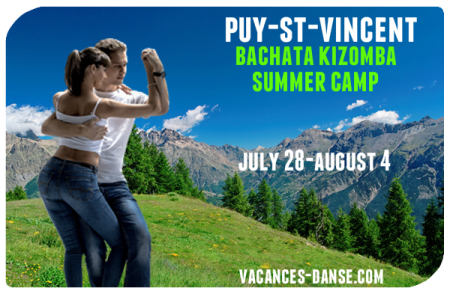 Puy Saint Vincent Bachata Kizomba Summer Camp 28 July to 4 August 2019