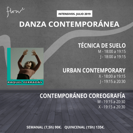 Intensivo de Danza Contemporánea en Flow Madrid - Julio 2019