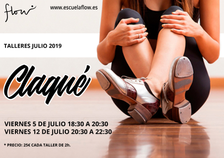 Talleres de Claqué en Flow Madrid - Julio 2019