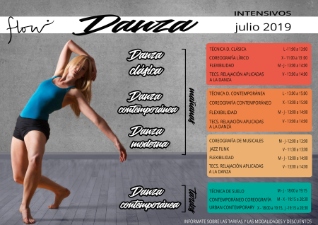 Intensivo Danza Clásica, Contemporánea y Moderna en Flow Madrid Julio 2019