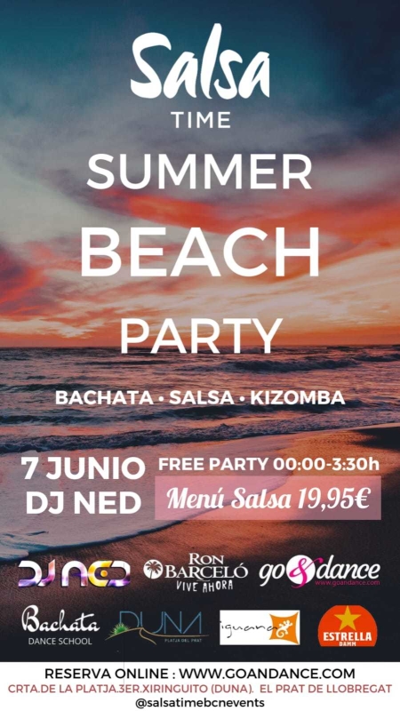 SALSA TIME Summer Beach Party - Viernes 7 Junio 2019