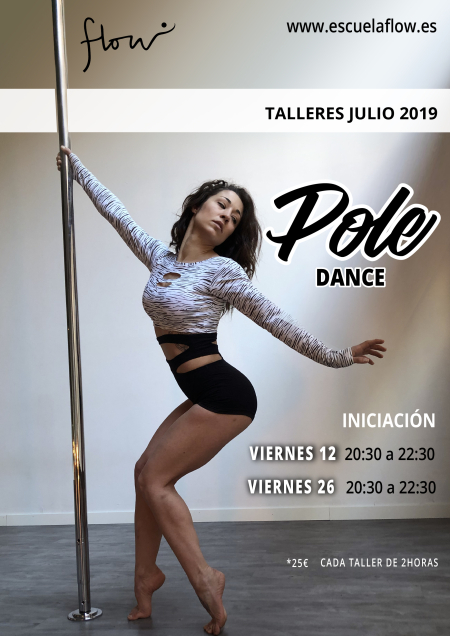 Talleres Pole Dance en Flow Madrid Julio 2019