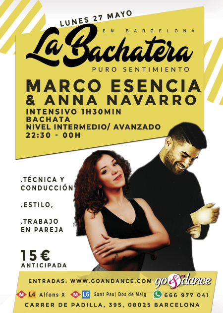 Intensivo Bachata Marco Espejo & Anna Navarro en La Bachatera (Barcelona)