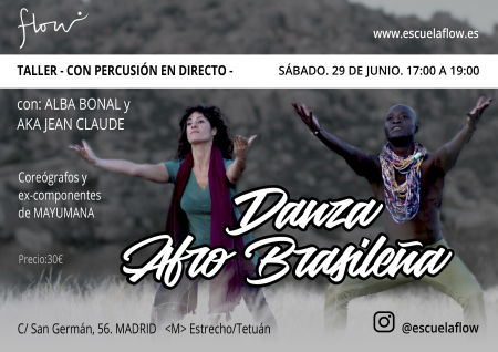 Masterclass Danzas Afro-brasileñas at Flow Madrid - 29 June 2019