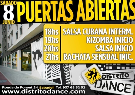 4 Free Salsa, Bachata or Kizomba Classes - Sabadell, 8 June