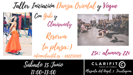 Oriental Dance and Vogue workshop at Clarifit - June 15 2019