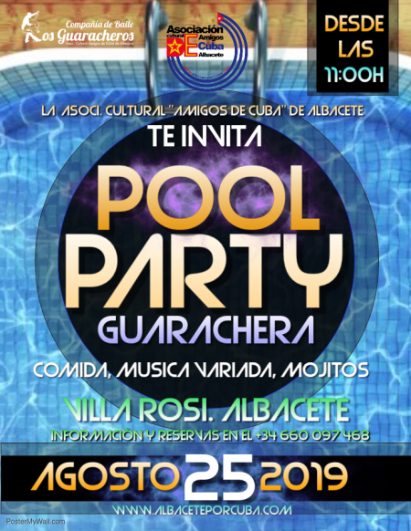 Pool Party Guarachera en Albacete - Domingo 25 de Agosto 2019