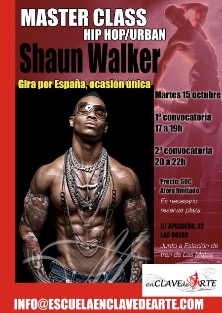 Hip Hop Masterclass with SHAUN WALKER in Madrid - 15 October 2019