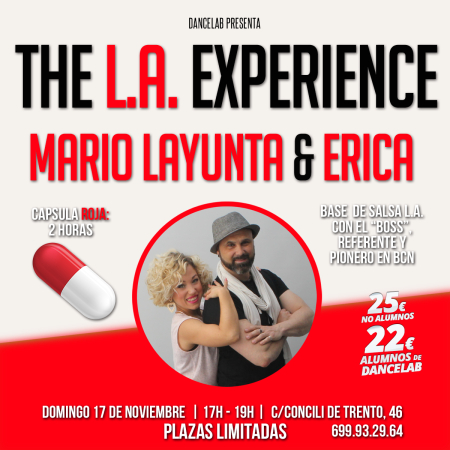 Cápsula Salsa "The LA Experience" en DanceLab - Domingo 17 Noviembre 2019