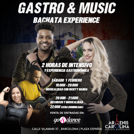 Gastro & Music Bachata Experience Intensivo - 1 Febrero 2020