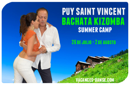 Puy Saint Vincent Bachata Kizomba Summer Camp - 28 July to 2 August 2020