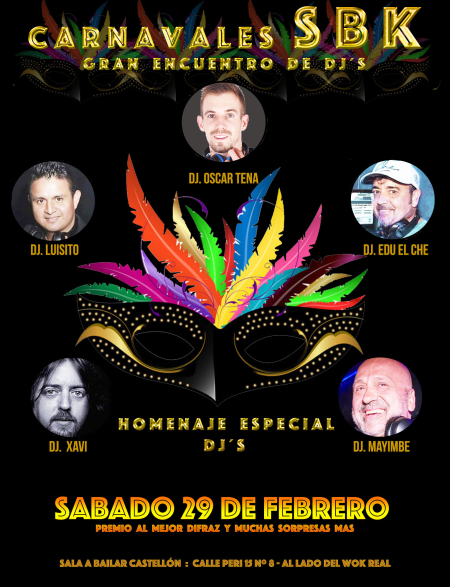 Great DJ Meeting (Salsa, Bachata Kizomba) in Castellón - 29 February 2020