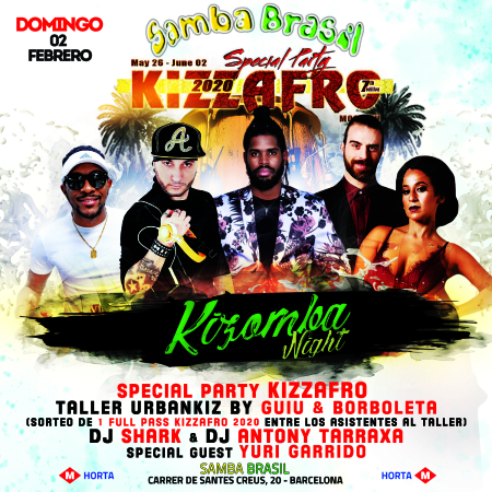Sunday 02 February - Special Party Kizzafro Barcelone