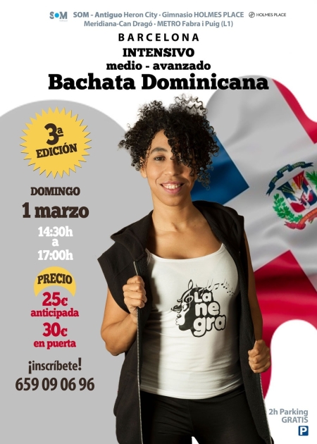 3er Intensivo de Pasitos + Flow de Bachata Dominicana en Barcelona - 1 Marzo 2020