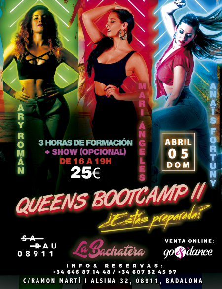 (CANCELADO) Queens Bachata BootCamp II en Sarau - 5 Abril 2020