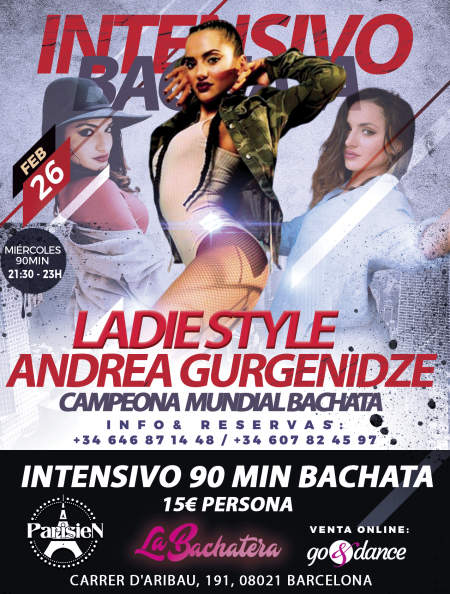 Intensivo Bachata Lady Style con Andrea Gurgenidze - 26 Febrero 2020