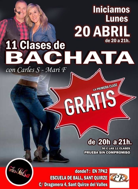 Beginning Bachata Classes in 7PK2 - Start April 20, 2020