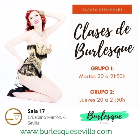 Clases de Burlesque los Jueves en Sevilla de Sep.-Dic. 2020