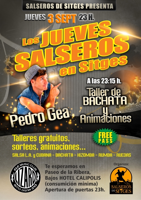 Salsa thursdays at SITGES with Pedro Gea