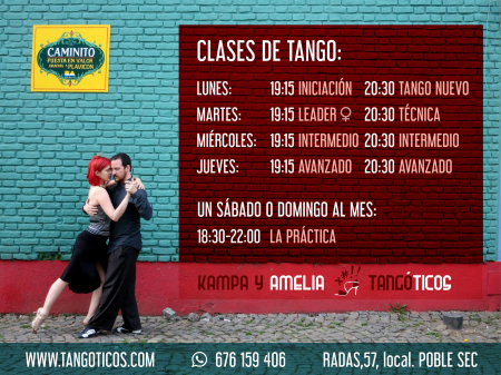 Face-to-face Tango classes