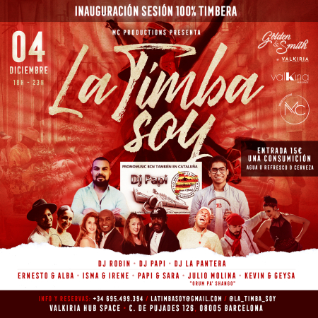 Fiesta La Timba Soy - Barcelona 4 diciembre 2022