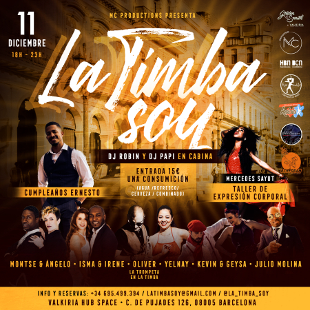 Fiesta La Timba Soy - Barcelona 11 diciembre 2022