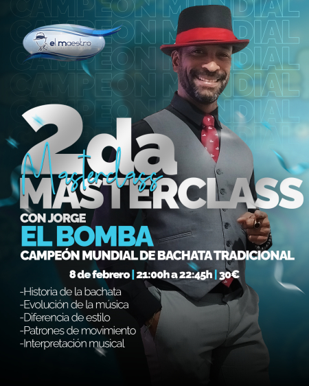 2nd Master Class Traditional Bachata in Barcelona - February 8, 2023