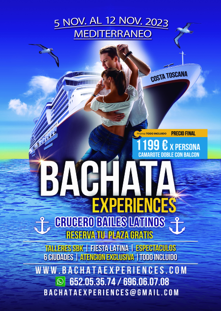 Crucero Bachata Experiences "Mediterráneo" - Noviembre 2023