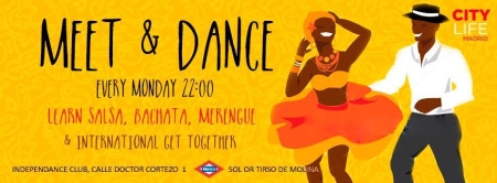  MEET & DANCE: Aprende Salsa, Merengue, Bachata & International Get-Together