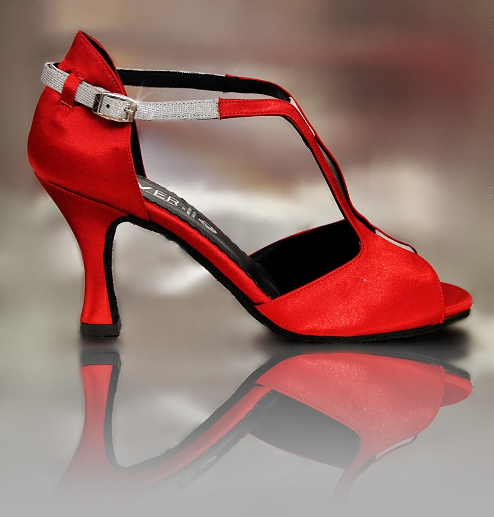 Zapato de baile de mujer modelo Fisher Rosso CosiBcnShoes